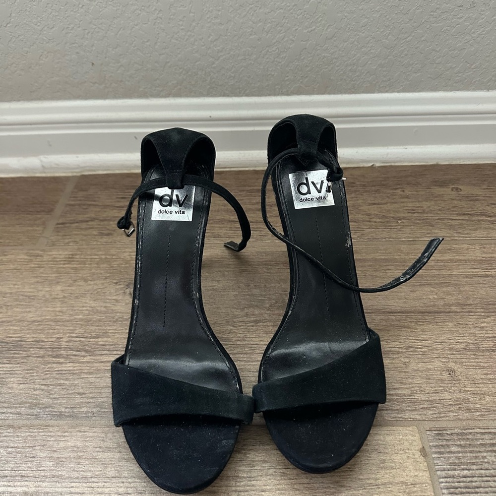 Dolce Vita Black Ankle Strap Heels